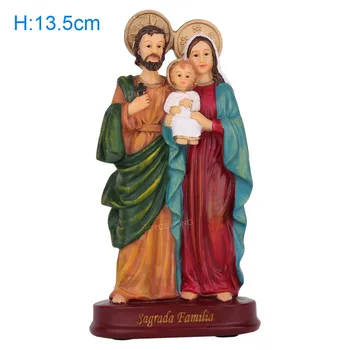 

CATHOLIC HOLY FAMILY STATUE MADONNA BLESSED SAINT VIRGIN MARY STATUE OUR LADY OF LOURDS STATUE FIGURE JESUS CHRIST FIGURINE