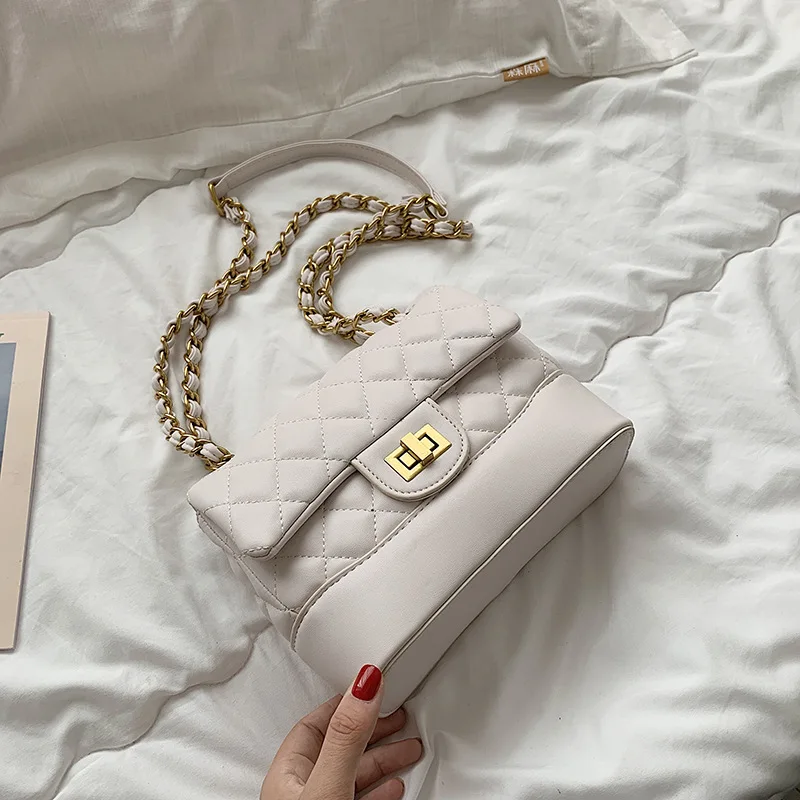 

High Grade Sense Versatile INS Rhombus Chain Bag Women's 2019 New Style Summer Fashion Small Square Bag Crossbody Bag