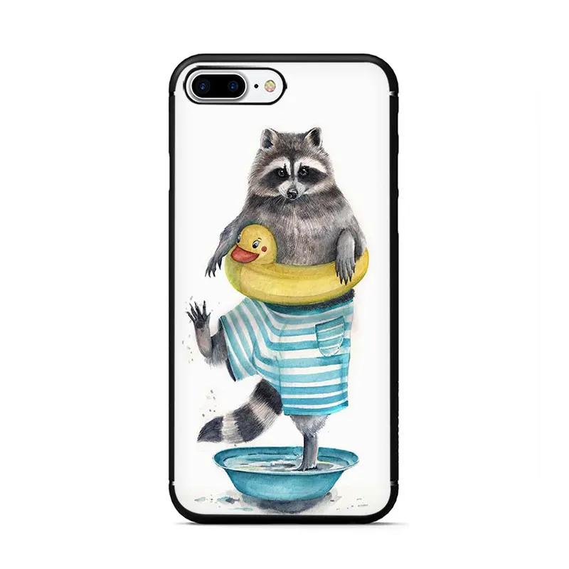 B5 Уникальный мягкий ТПУ чехол для телефона с енотом для iPhone 11 Pro 5 5S 6 6s 7 8 Plus X XR XS MAX - Цвет: B5