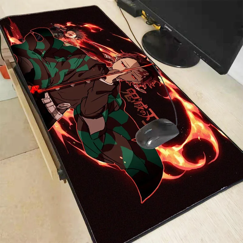 

XGZ Demon Slayer Kimetsu No Yaiba Gaming Mouse Pad Computer Gamer pad Large Game Mat Anime Mause for PC Laptop