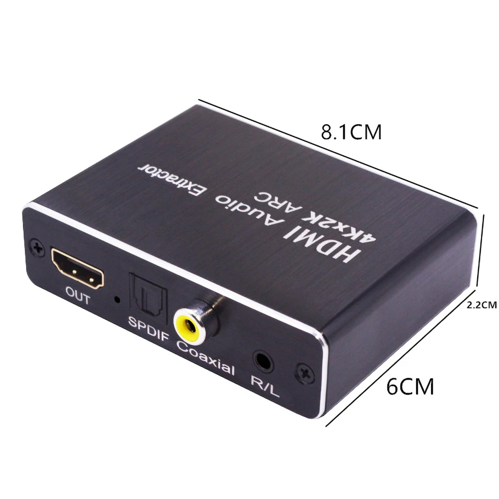 HDMI аудио экстрактор Поддержка 3D оптический TOSLINK SPDIF 5,1 ARC HDMI аудио экстрактор сплиттер HDMI к аудио экстрактор