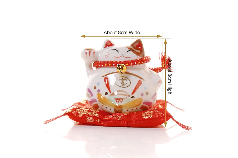 4 дюйма lucky cat керамический lucky cat домашний Фарфор Декоративные Украшения Бизнес-Подарки lucky cat Копилка Feng Shui украшения