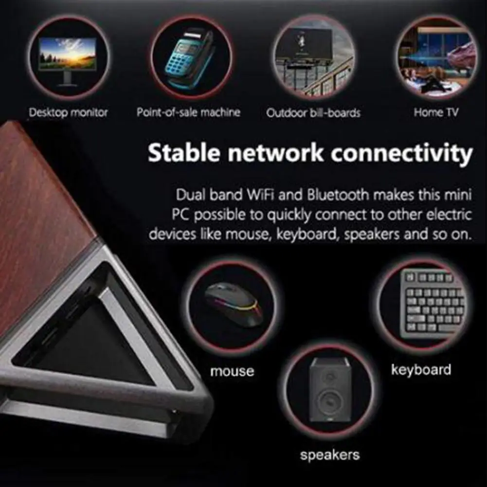 GloryStar DIY ПК настольный компьютер N3450 мини офисный компьютер интегрированный хост 8G+ 64G+ 128G Windows10 eMMC SSD Wifi tv BOX