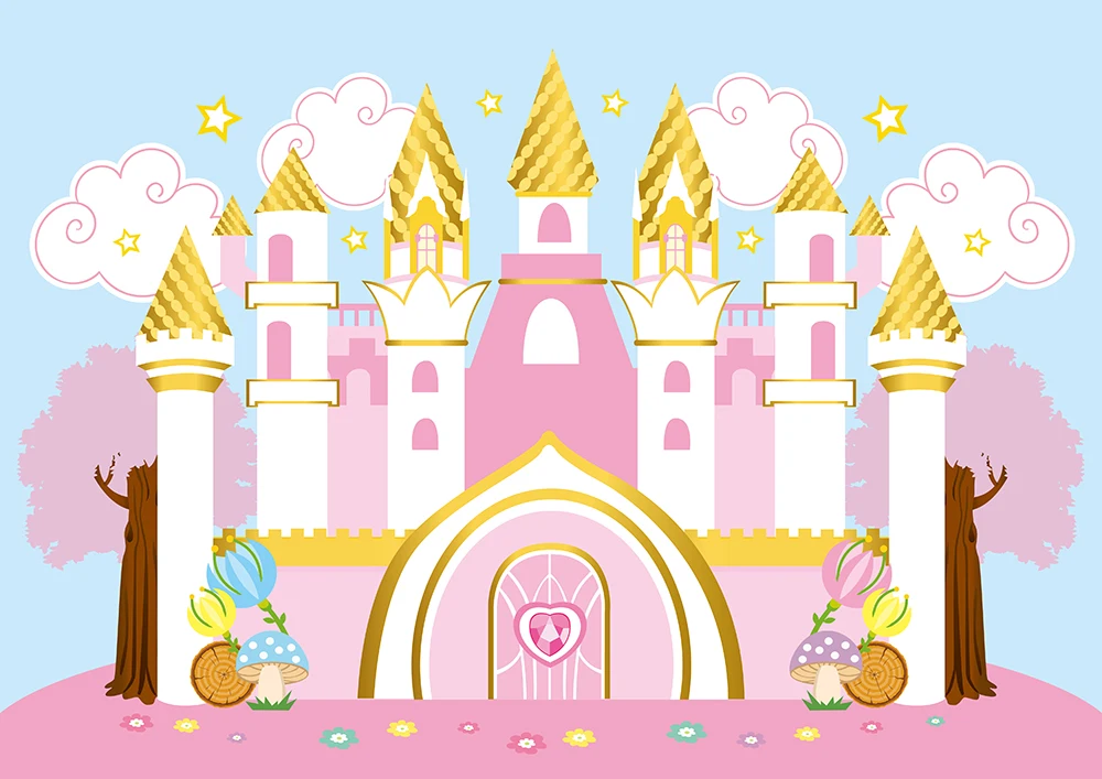 pink princess castle