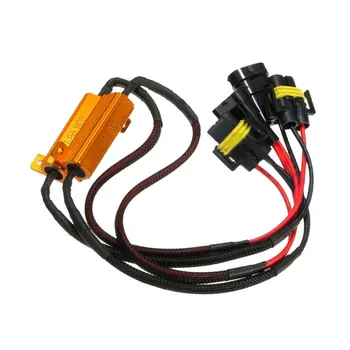 

2X 9006 HB4 LED HID Headlight DRL Fog Light Load Resistors Wiring Harness