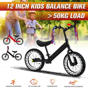 

Balance Bike Kids Walker Bicycle Ride on Toy for 2-6 Years Boys Girls 75KG Load Children for Outdoor Kids Learning Toy 70-120CM