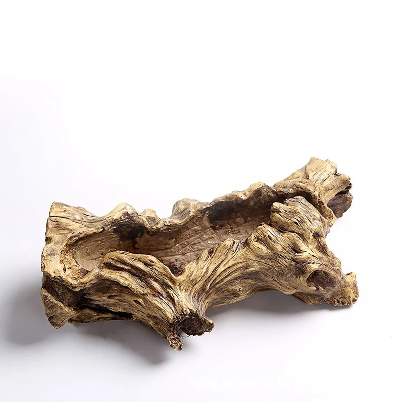 

Large Size Faux Old Root Wood Retro Succulent Flowerpot Original Ecological Creative Stump Flowerpot Shoot Platter Group