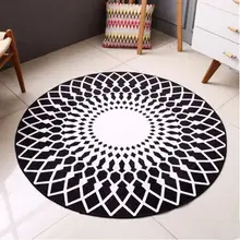 Круглый геометрический узор компьютерная Подушка для стула ковровое покрытие домашняя спальня, диван, Декор