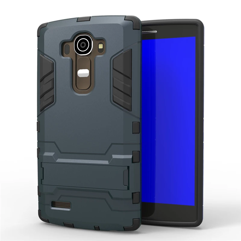 Navy Yuhashi противоударный жесткий чехол-подставка для LG G4, защитный чехол-накладка для телефона, чехол-бампер для LG G4 - Цвет: Navy