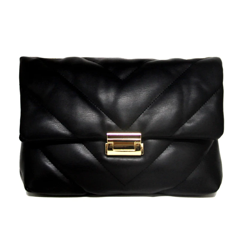 

Fashion Solid Color PU Leather Crossbody Bags For Women 2020 Chain Designer Lady Travel Shoulder Messenger Handbags Tote Clutch