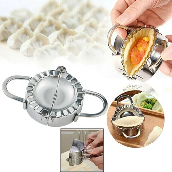 

Stainless Steel Dumpling Maker Wraper Dough Cutter Pie Ravioli Mould Kitchen Accessories Dropship Circle Roller Pastry Tools