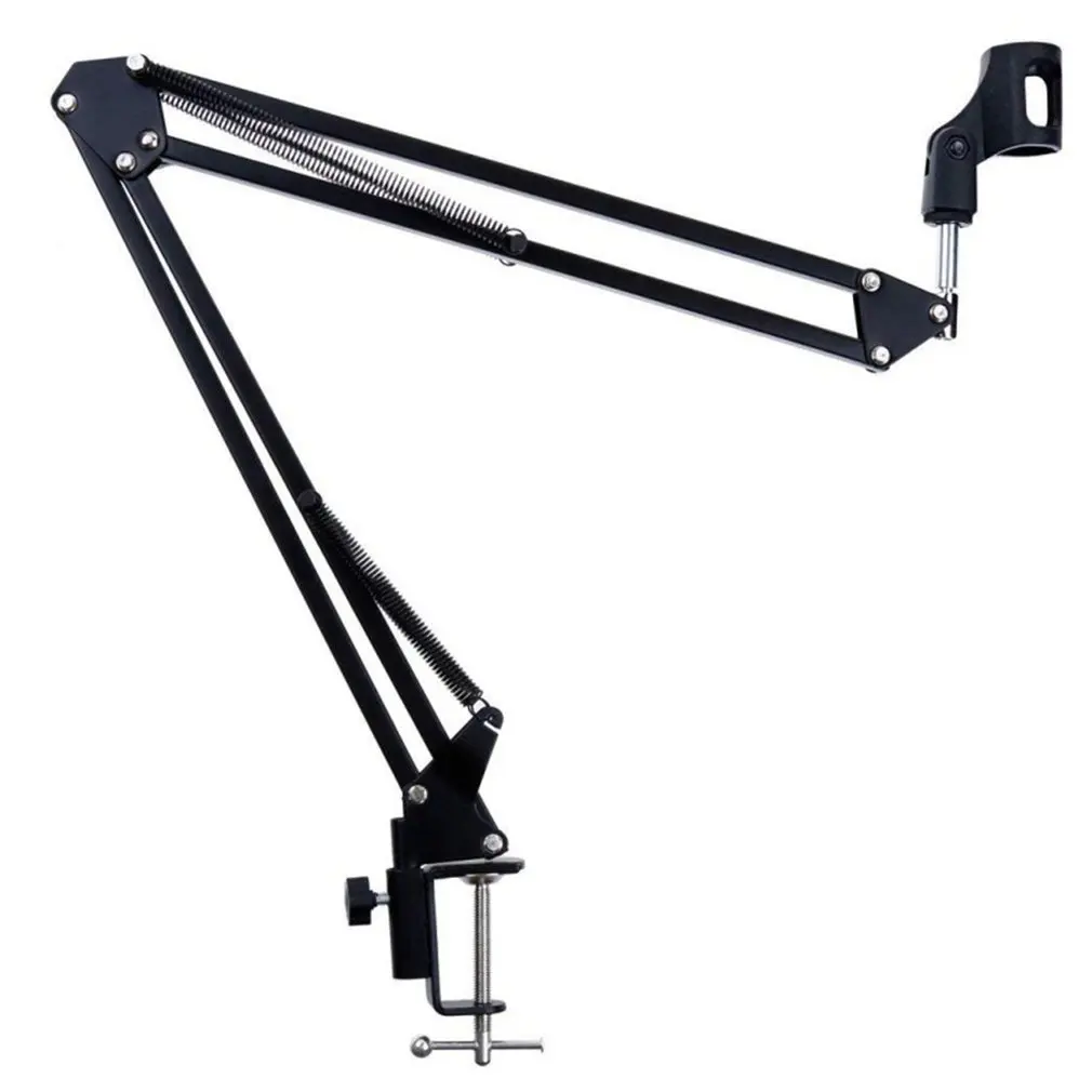 

Desktop Adjustable Studio Microphone Stand Suspension Boom Table Bracket Arm Holder Microphone Shock Mount