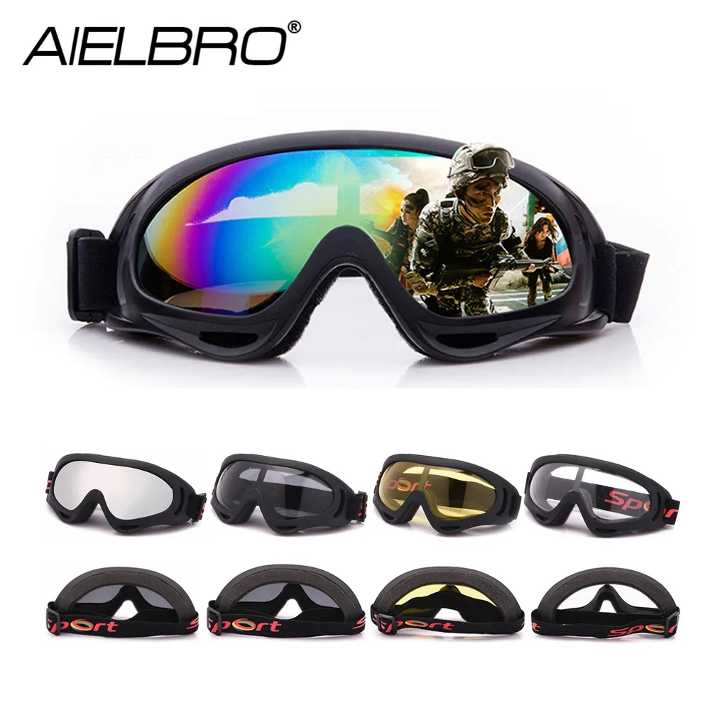 Outdoor Motorcycle Ski Goggles Snowboard Men Women Anti-Fog Skiing Glasses Snow Mask Skate Eyewear Ski Googles