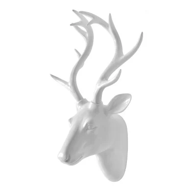 gold deer 1" Европейский животное голова оленя домашняя статуя украшения креативная Гостиная Фреска настенный фон для украшения отеля Смола ремесло - Цвет: gold deer