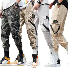 GloryStar мужские повседневные камуфляжные брюки размера плюс, с лентами, с несколькими карманами, узкие брюки, Pantalon, Deportivo Hombre
