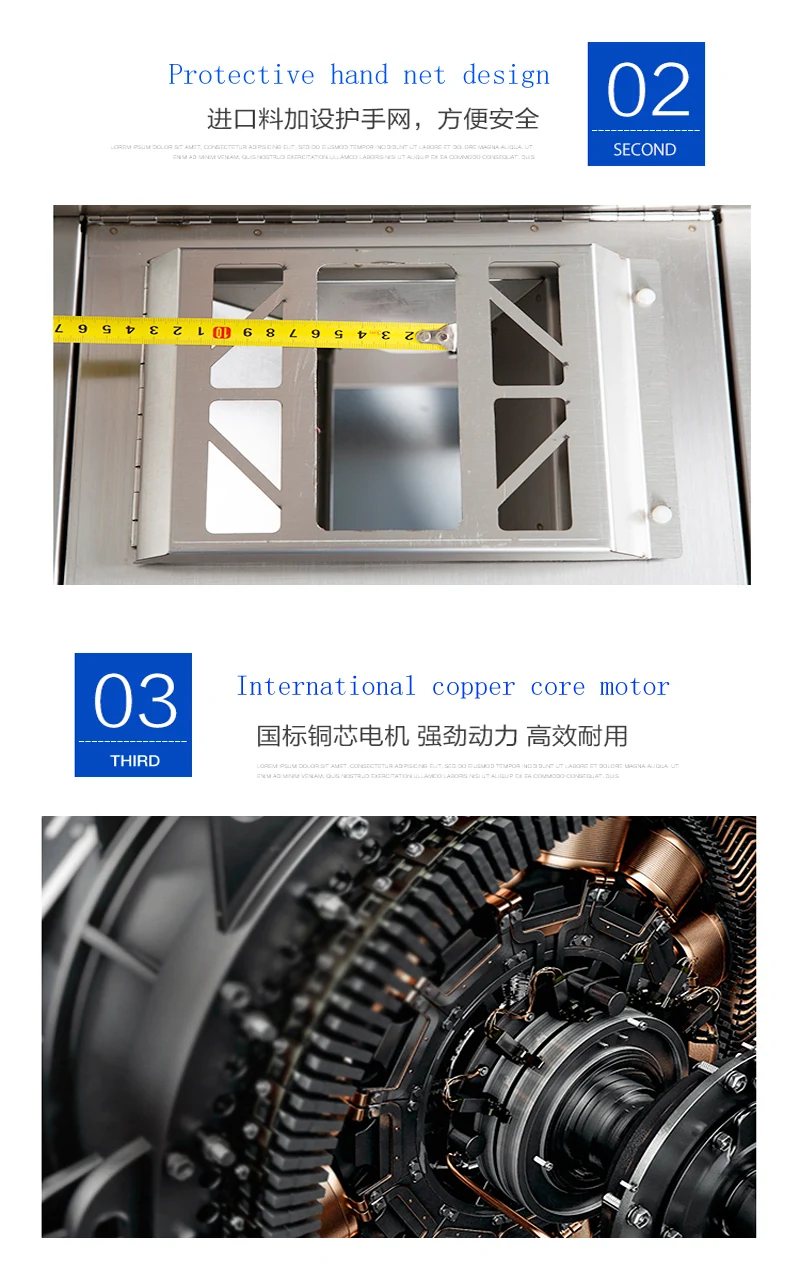 2200W electric commercial meat slicer Stainless steel slicer Wire cutter Fully automatic Meat grinder Sliced meat cutting machin
