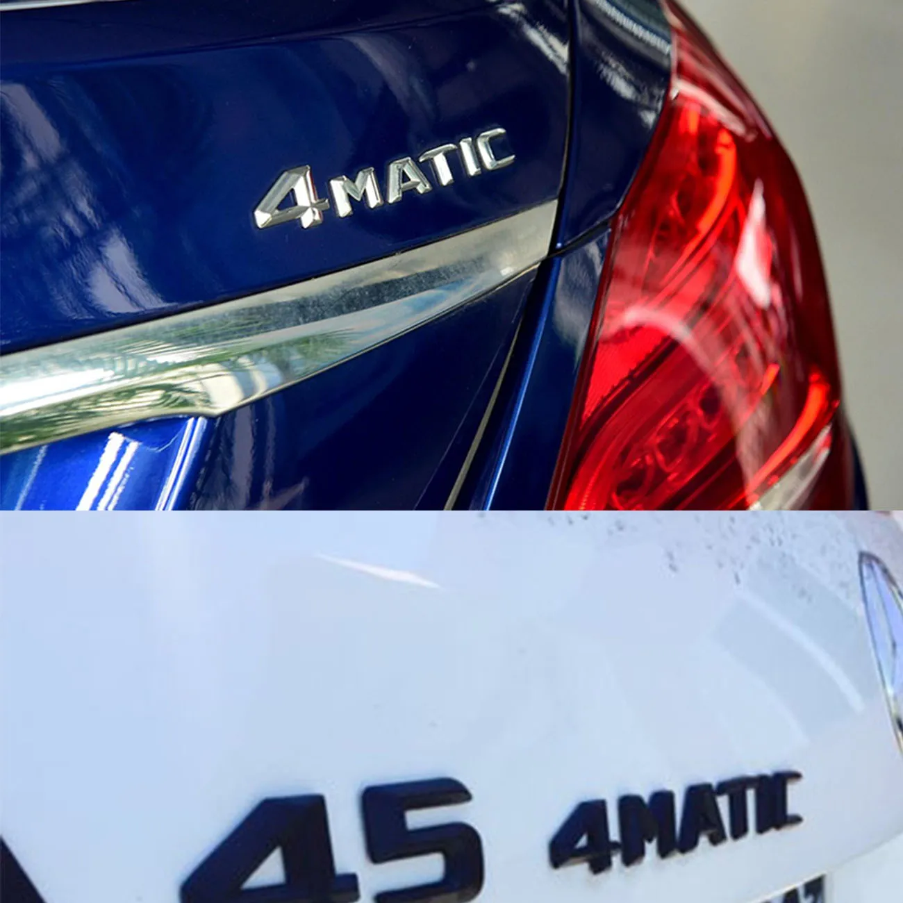 4matic буквы номер Стикеры 3D автомобиля задний багажник эмблемы Наклейка для Mercedes Benz W203 W204 W163 W164 W166 AMG W211 S55 CLA