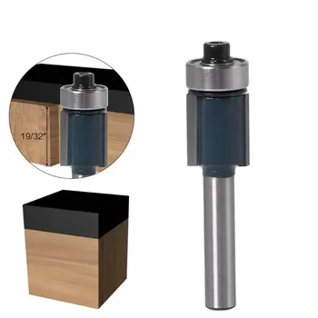 

1/4" Shank Flush Trim Pattern Router Bit Bearing Milling Cutter Woodworking Tool