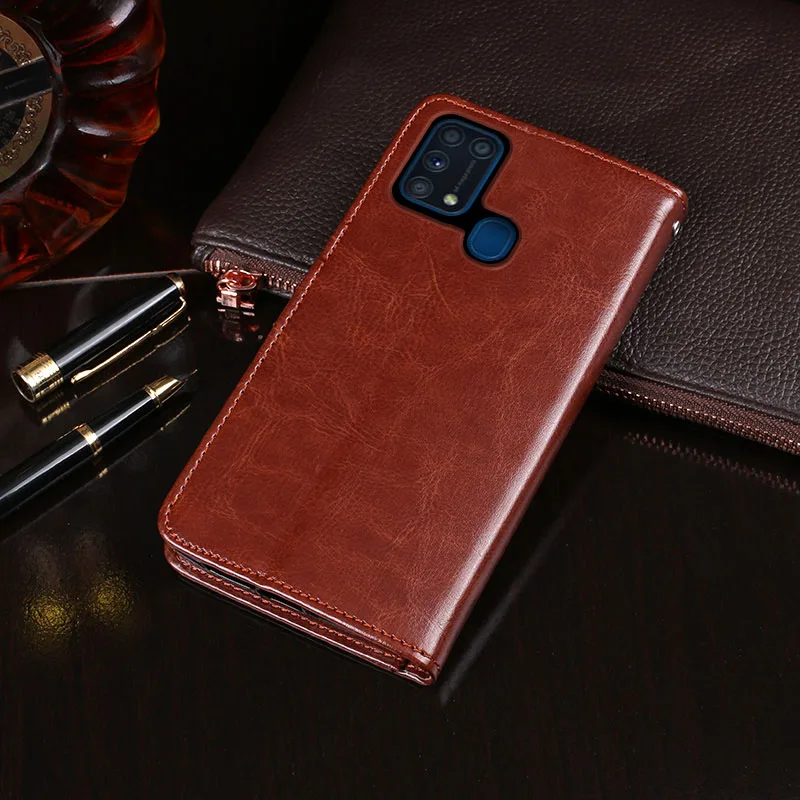 Чехол-книжка для Samsung Galaxy M31 кожаный цвета на выбор | Мобильные телефоны и