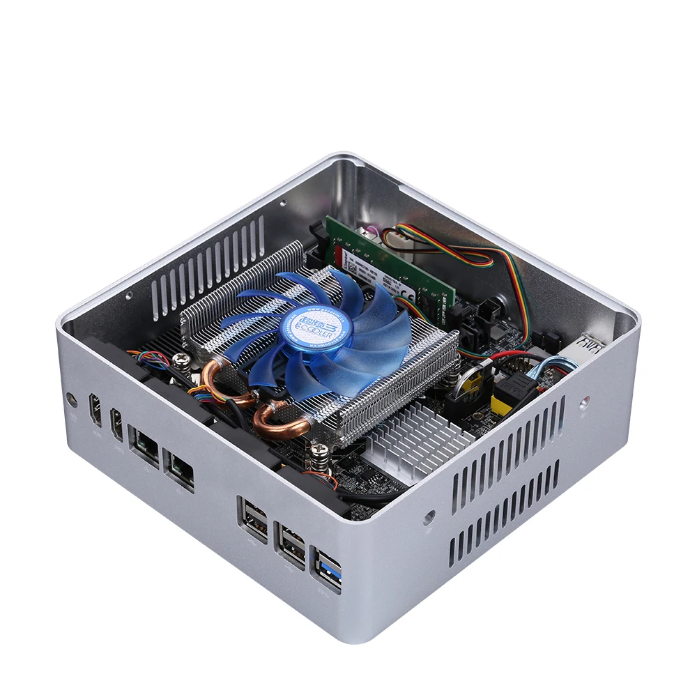 Qotom 2 Gigabit ethernet lan Мини ПК Core i3 i5 AES-NI маршрутизатор Pfsense Sophos, Vyos, распутывать Мини компьютер Q635S Q655S
