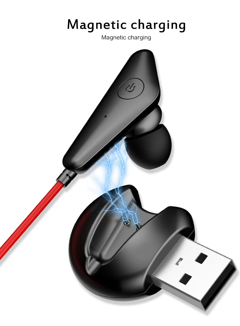 2020 New Wireless Bluetooth 5.0 Earphone Headphones In Ear Sport Headset With Mic For Xiaomi IPhone HUAWEI Handsfree | Электроника