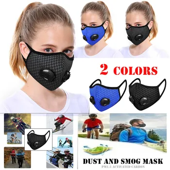 

PM2.5 Breathable Dust Mask Anti Pollution Respirator PM2.5 Dustproof Safety Mask Washable Protection Printing Face Mouth Mask