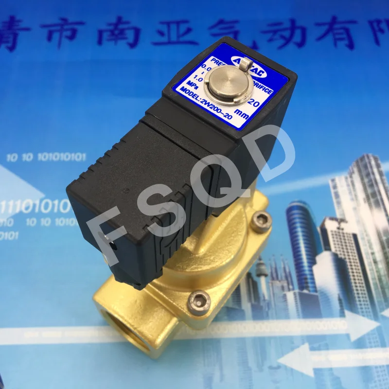 Пневматические компоненты AIRTAC 2W200-20 2W030-08 контрольный клапан жидкости 220 В