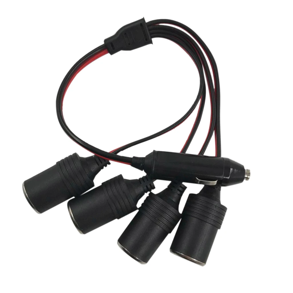 1 to 4 Car Cigarette Lighter DC 12V Power Charger Adapter Female Socket Plug