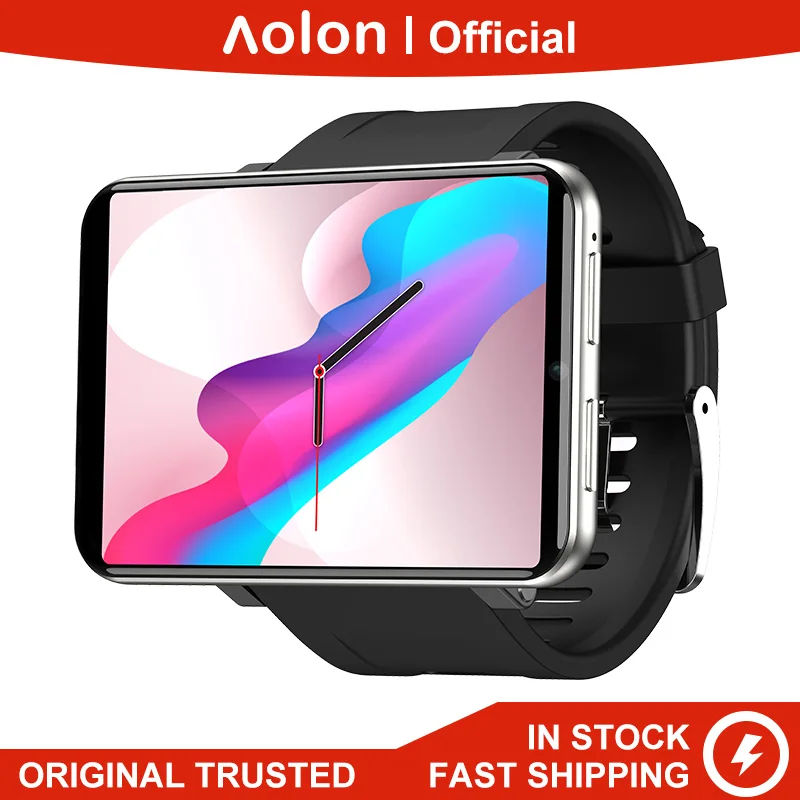 Мужские умные часы Aolon D100 с 4G Android OS 3 ГБ + 32 камера 5 Мп экран 2 86 дюйма SIM карта GPS Wi Fi