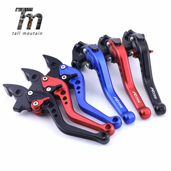 

R15 logo Short Brake Clutch Levers For YAMAHA YZF R15 V3 2017-2020 18 19 Motorcycle Accessories Adjustable YZFR15 YZF-R15