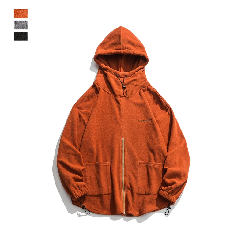 Коллекция 2019 года простые однотонные толстовки в японском стиле с капюшоном