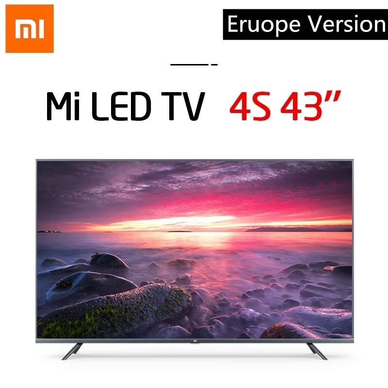 Xiaomi Mi Смарт ТВ телевизор 4K 4S 4049inchtv 43 дюймов Android 9 0 Голос 2 ГБ 8 5G Wi Fi bluetooth 4 в формате