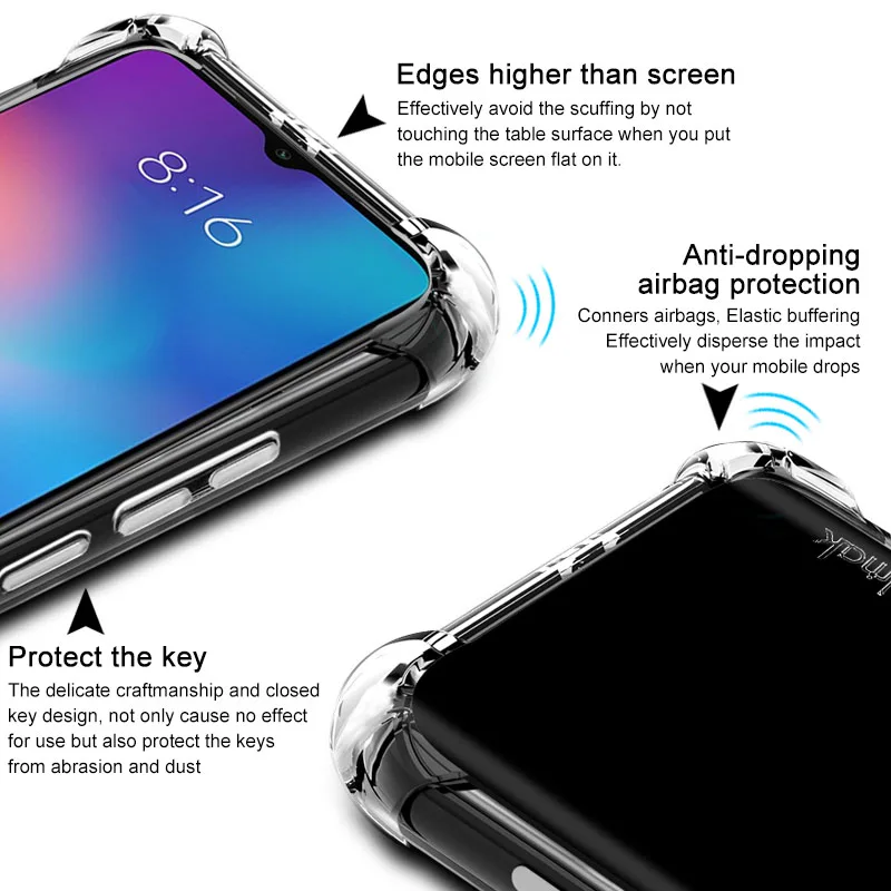 Прозрачный чехол для Xiaomi Mi9 Lite Mi 9 ультрамягкий прозрачный накладка Xiaomi9 SE|Бамперы|