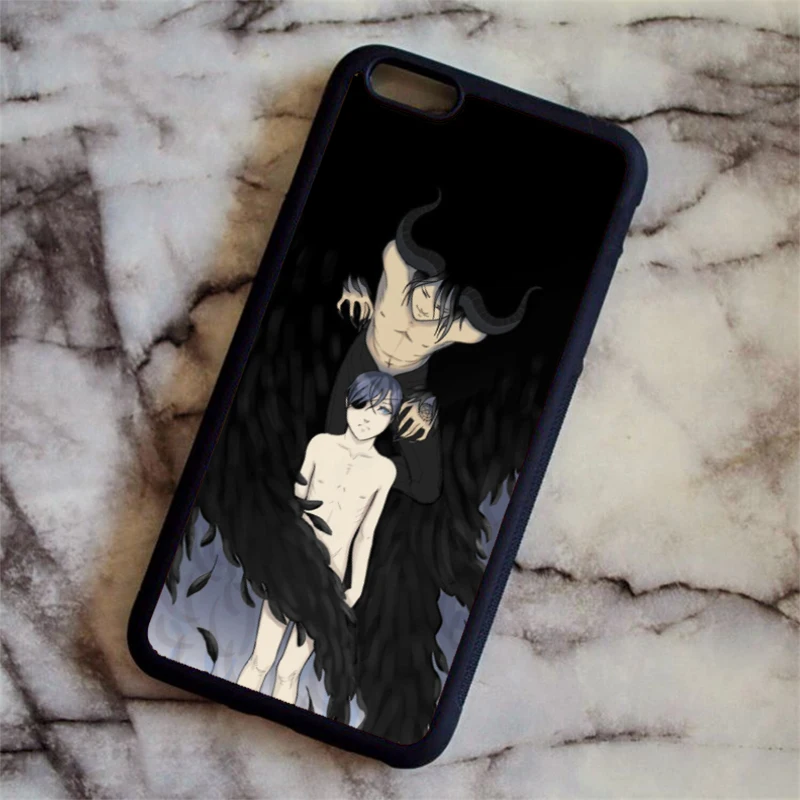 KETAOTAO Аниме Черный Дворецкий Kuroshitsuji чехол для телефона s для iPhone 4S 5C SE 5S 6 6S 7 8 Plus X Чехол Мягкий ТПУ резиновый силиконовый - Цвет: Фиолетовый