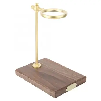 

High Quality Wooden Brass Coffee Filter Rack Coffee Filter Holder Drip Filter Cup Rack Stand Accessories for Coffee Making