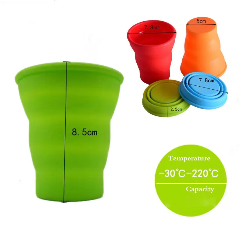 10pcs Sterilizer cup Reusable Collector Menstrual Silicone Menstrual Cup with Sterilizing Folding Cup Travel Camping Water Cup