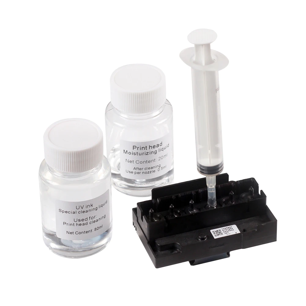 Tinta uv um Líquido de Limpeza Poderoso Usado após a Tinta uv Entupimento Epson L1800 R1390 L805 L800 Dx5 Dx7 Dx9 Cabeça de Impressão Limpeza 1000g Cartuchos de tinta - Imagem 2
