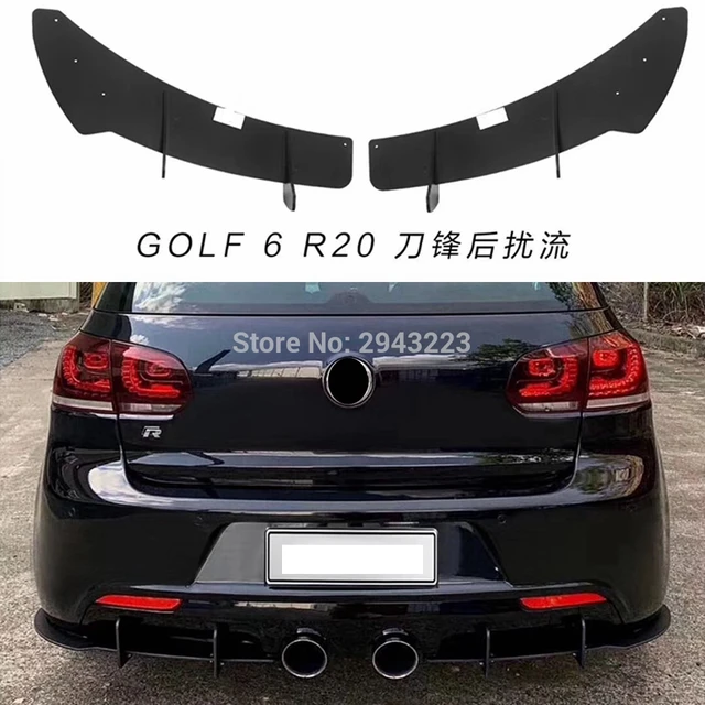 Pour Volkswagen Golf 6 MK6 R R20 3Pcs Lèvre de Pare-chocs Avant De Voiture  Répartiteur Diffuseur Retrofit Kit Carrosserie Spoiler Garde 2009-2013  Tuning - AliExpress