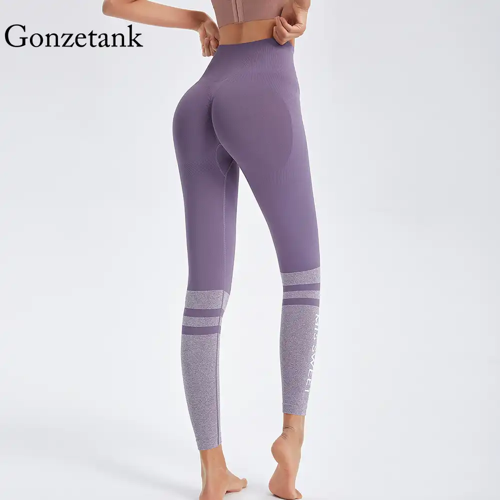 Striped workout leggings Clearance