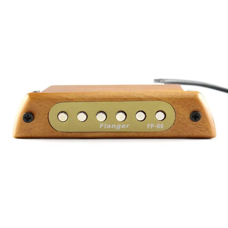 Flanger Акустическая гитара Soundhole звукосниматель Магнитный 6 отверстий преобразователь инструмент усилитель