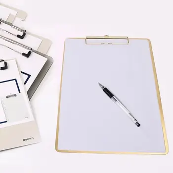 

Stainless Steel Writing Clip Clipboard File Folder Board Hard Board Writing Plate Clip Report Office Supplies
