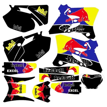 

New Full Graphics Decals Stickers Custom Number Name 3M Matte Stickers Waterproof For WRF250F WRF 450F 2003 2004