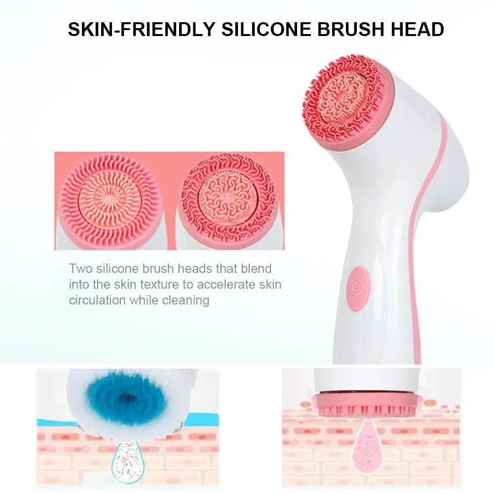Silicone Facial Cleansing Brush Blackhead Removal Acne Washing Pore Cleanser Machine Beauty Instrument Massage