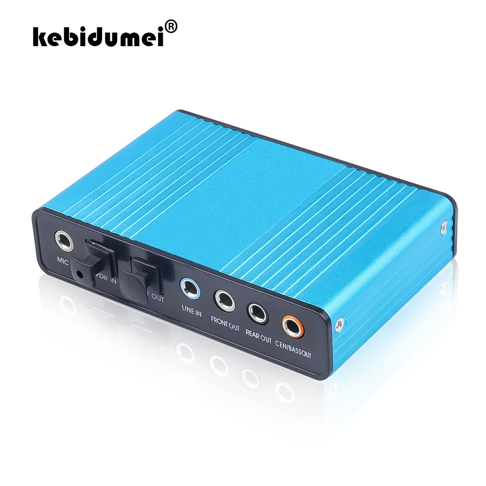 USB 2.0 Sound Card 6 Channel 5.1 Optical External Audio Card SPDIF