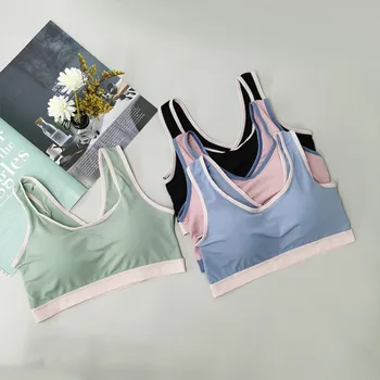 

Bra Women Cross Braces Sports Underwear Beautiful Back No Steel Ring Tube Top Thin Section Sports Vest hot