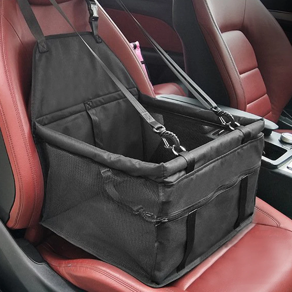 Online CAWAYI Kennel impresión resistente al agua refuerzo transpirable asiento de coche para mascotas protección de perro gato transporte portátil plegable