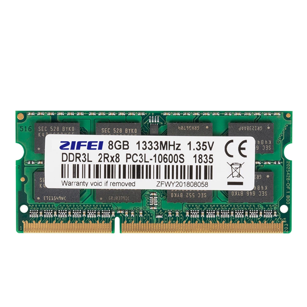 Оперативная память ZiFei DDR3L 4 ГБ 8 1866 МГц 1600 1333 204Pin 1 35 в модуль памяти для ноутбука