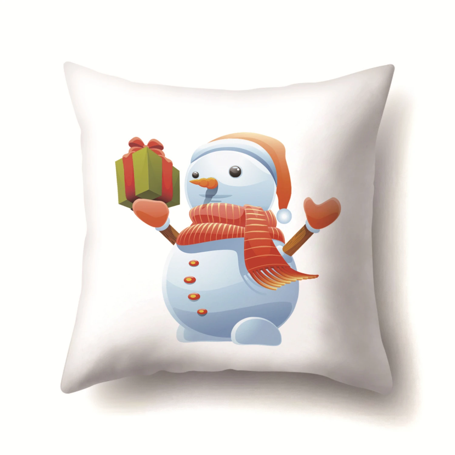 1Pcs Snowman Christmas Cushion Cover Polyester 45*45 Decorative Pillows New Year Xmas Sofa Bed Home Decor Pillow Cover 40543 1Pcs Snowman Christmas Cushion Cover Polyester 45*45 Decorative Pillows New Year Xmas Sofa Bed Home Decor Pillow Cover 40543