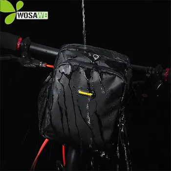 

Waterproof Foldable Bike Handlebar Bag Cycling Outdoor Riding Sports Backpack Bicycle Front Mount Pockets with Rain Cover