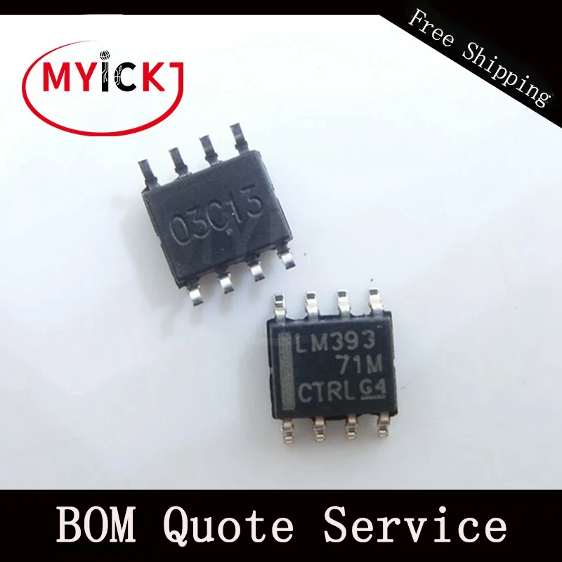 10 шт. LM393DR SOP8 двойные дифференциальные компаратора IC чип